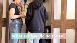 My brother is not at home and I end up playing doctor and patient with his wife and I end up making love on the washing