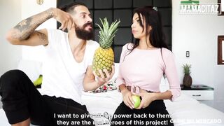 CARNE DEL MERCADO - (Logan Salamanca, Mila Garcia) - Busty Colombian Sweetheart Gets Picked Up To Suck And Fuck A Obese Cock