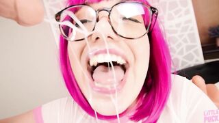 FREAKY LIL WENCH GETS NUT AFTER NUT!! MULTIPLE EJACULATION CUMPILATION FEST