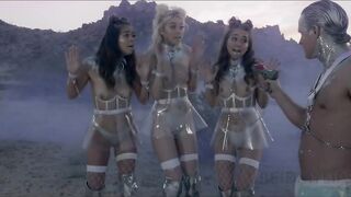 Lewd space angels get chased and fucked by the evil captian