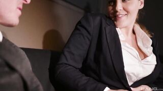 Natasha Priceless is a super sexually excited secretary who likes to have hardcore sex from the back