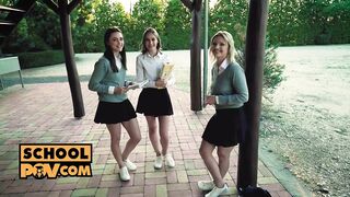 SchoolPOV - Cute teen Zazie Skymm enjoying anal for the first time on PornHD