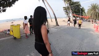 Big ass teen amateur from Thailand made a porno episode with big rod tourist