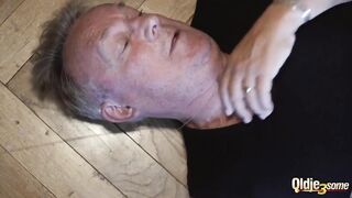 Old Guy Banged By two Cuties