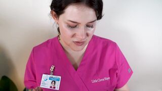 Nasty nurse likes to finger asses and doesn't mind showing us the proper way to do it