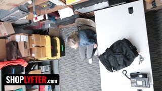 Shoplyfter - Skinny Blonde Girl Emma Hix Gives Her Pussy To Security Officer To Get Out Of Trouble