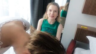 Fucked and cum on my face while I was doing Milka makeup. NEW with title
