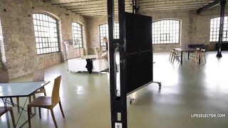 Golden-Haired Cutie In trio Action (Angie Lynx)