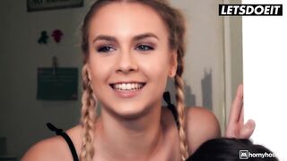 SLUTTY HOSTEL - Blonde Angel Alecia Fox Takes On The Massive Black Schlong Of Her Life