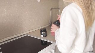 Insolent Girlfriend Threw Her Legs On The Table And Was Banged For It.