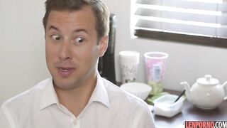 Big titted milf needs a young man’s big shlong