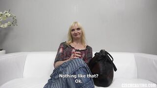 Helena is a sexually excited, Czech golden-haired with tiny melons who would like to become a pornstar