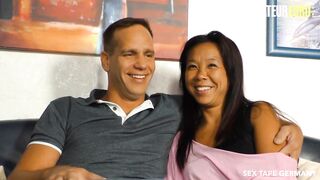 AMATEUREURO - Hot Wife Melissa Deep Loves Sucking And Fucking Huge Penis