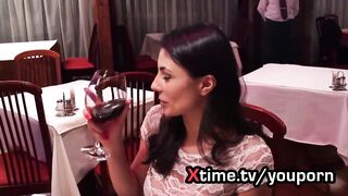 Wonderful and famous italian actress pays tribute to her fan