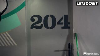 LUSTFUL HOSTEL - FORTUNATE SITUATION - The Brunette hair Hair Compilation Part 7