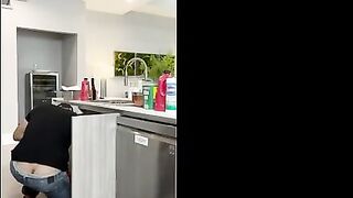 Scarlett is having steamy sex with a impressive plumber and moaning from joy while cumming