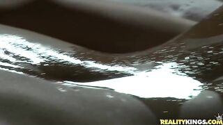 Lesbo Oil Massage Threesome