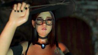 Lustful Witch desire Big Dickgirl's Shlong - 3D Animated Shemale hentai on Female