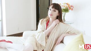 Lewd teacher likes to suck ramrods and get fucked from behind until this hottie gets completely gratified