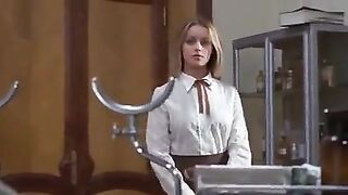 1974 movie, Italian actress examined by doctor in underwear
