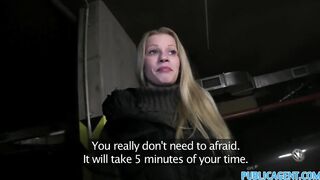 PublicAgent Sexy Golden-haired Large melons bangs