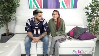 Cute redhead with precious tits gets fucked by boyfriend