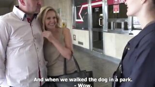 Fantastic outdoor swingers party