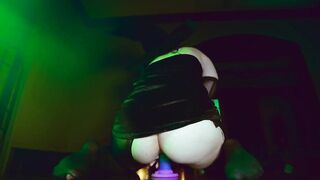 Busty Teen Witch Riding, Ripping Stockings and Cumming