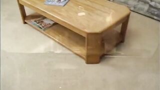 three cocks wanking in grandmother's face