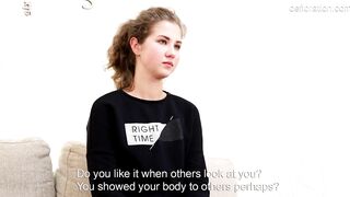 Pleasing eighteen yo Tonya widening her vagina lips