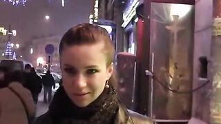 Banging a Czech Playgirl In a Public Restroom