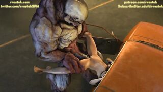 Rachel destryed by Massive Monster Rod, 3d Animation