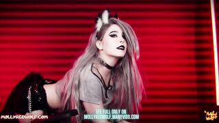 Helluvaboss . Loona screws with a human - MollyRedWolf