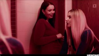 Hawt golden-haired playgirl destroyed by alien monsters