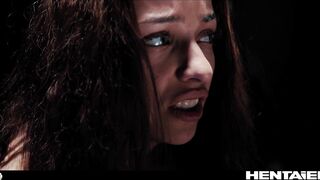 Real Life Anime - Petite beauty filled up with alien cum