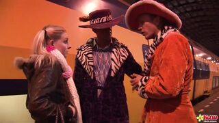 Net69 - Hawt Dutch Golden-Haired got pick up For A Hot trio