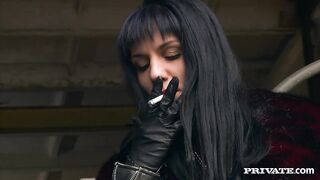 This Sexy Brunette hair Hair Has a Fetish for Males in Uniform