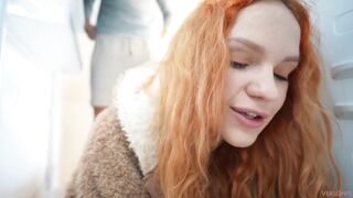 OMG I got Stuck in the Fucking Fridge and my Stepbrother Fucked me in my Cunt and Cum inside!