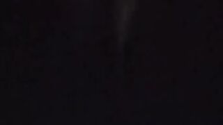 Stripped wife at the cinema with two strangers in front of her cuckold husband