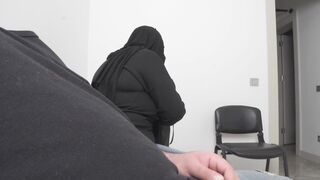 This Muslim woman is SHOCKED !!! That Sweetheart Caught me Wanking in Hospital expecting room.