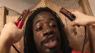 Baby Cakes is always in the mood to play with a big, black knob, before having sex