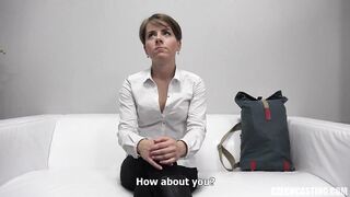 Small titted, Czech hottie, Sasha Zima is about to get screwed hard, in front of the camera