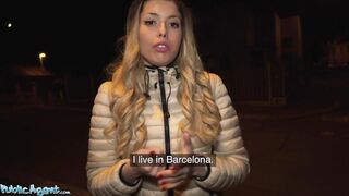 Public Agent Lost Spanish Playgirl Macarena Lewis Screwed in Garage