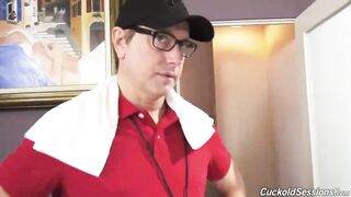 Olivia Austin and Kenzie Reeves are having a foursome with black guys from the neighborhood