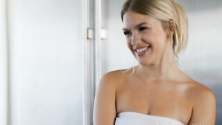 Lilly Bell and Jazlyn Ray are eating each other's soaking soaked twat in the bedroom