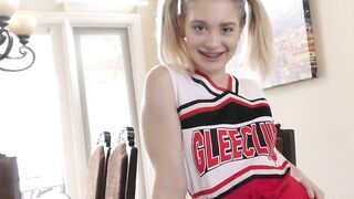 Anastasia Knight is a excited golden-haired cheerleader who likes to suck wang, lick butt and get drilled