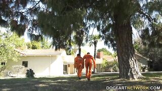 Prison Fugitives With Big Black Schlong Fuck Eliza Ibarra In Front Of Her Cuckold Husband