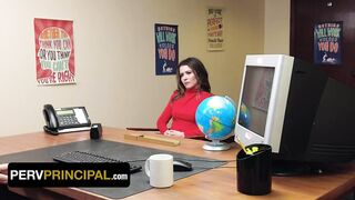 Ribald StepMom With Big Nipps Tiffany Fox Gives The Ribald Teacher A Sloppy Fellatio-Job - Perv Principal