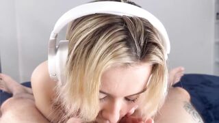 ASMR, Daddy Cum in the little mouth, Ahegao,Drool, Spit, Cum in your mouth, deepthroat, pov