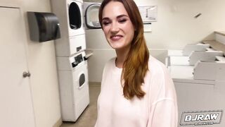 BJRAW Thick redhead Siri Dahl tongue bangs his ass and gets throat screwed